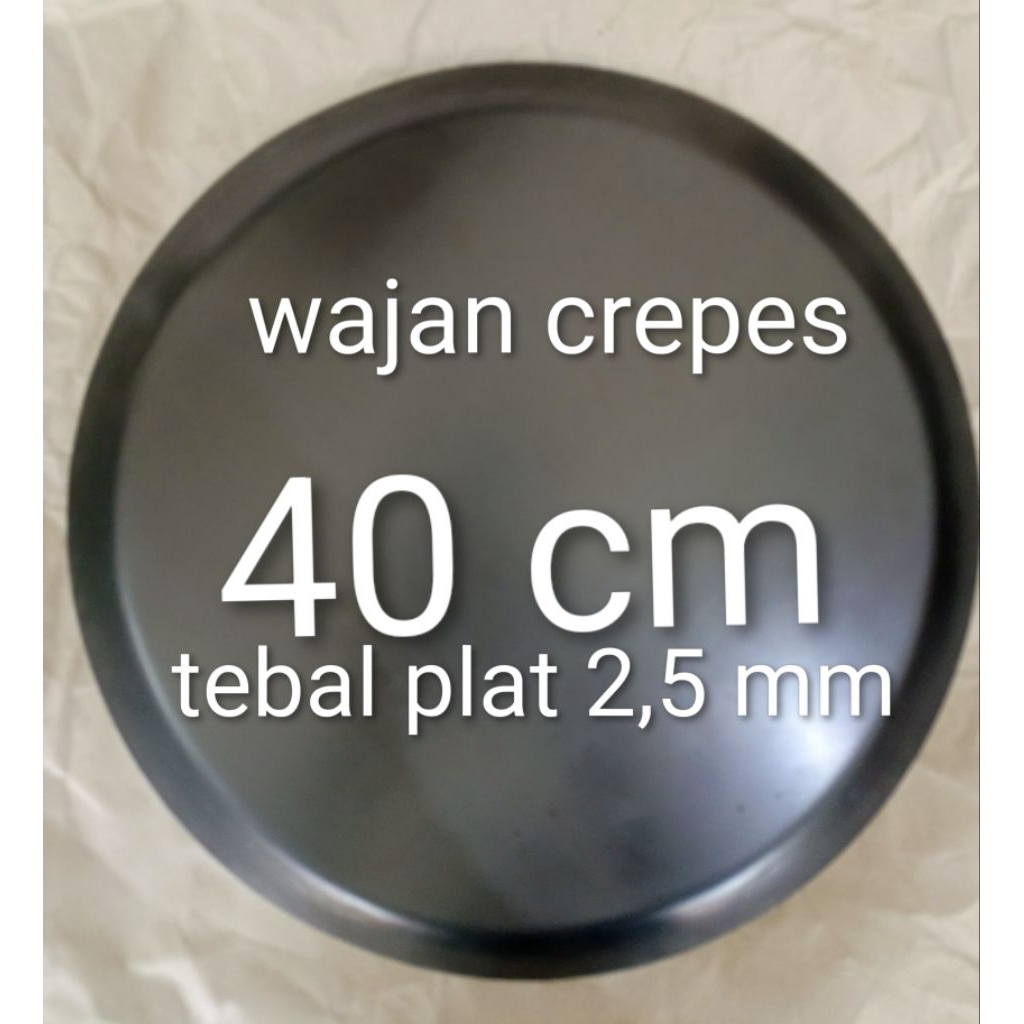 wajan krepes baja bulat 30cm wajan bulat wajan kebab wajan lumpia preabot alat dapur teflon
