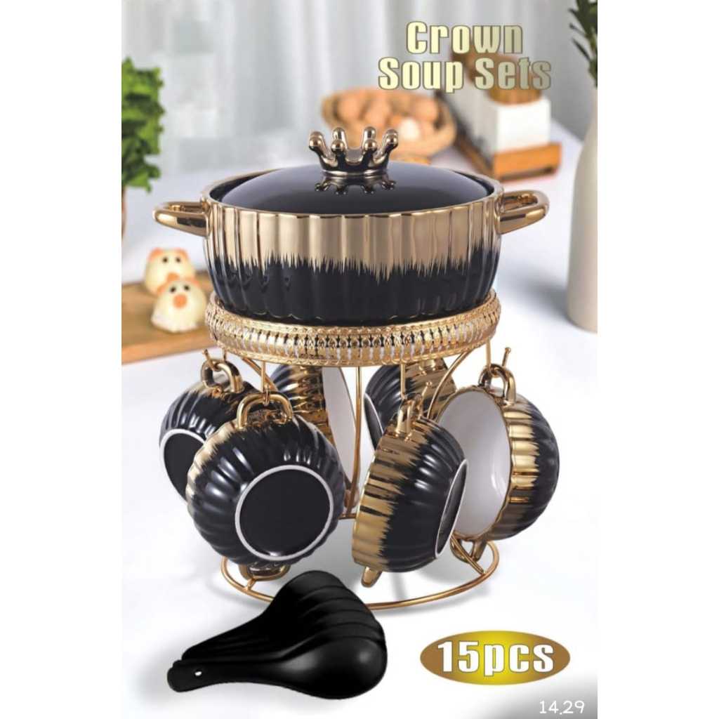 Keramindo Soup Bowl Black/ Orange / Pink / Prasmanan Soup