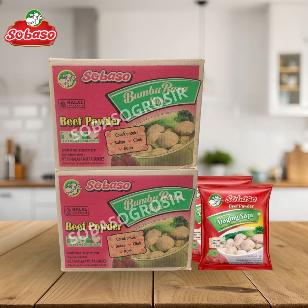 Sobaso Sari Daging 10g Beef Powder (DOS-KARTON)