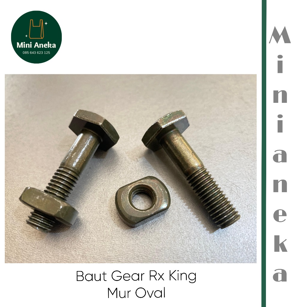 Baut Gear RX King Mur Oval – Baut Gear Belakang Yamaha RX King / Baut Gearset Motor
