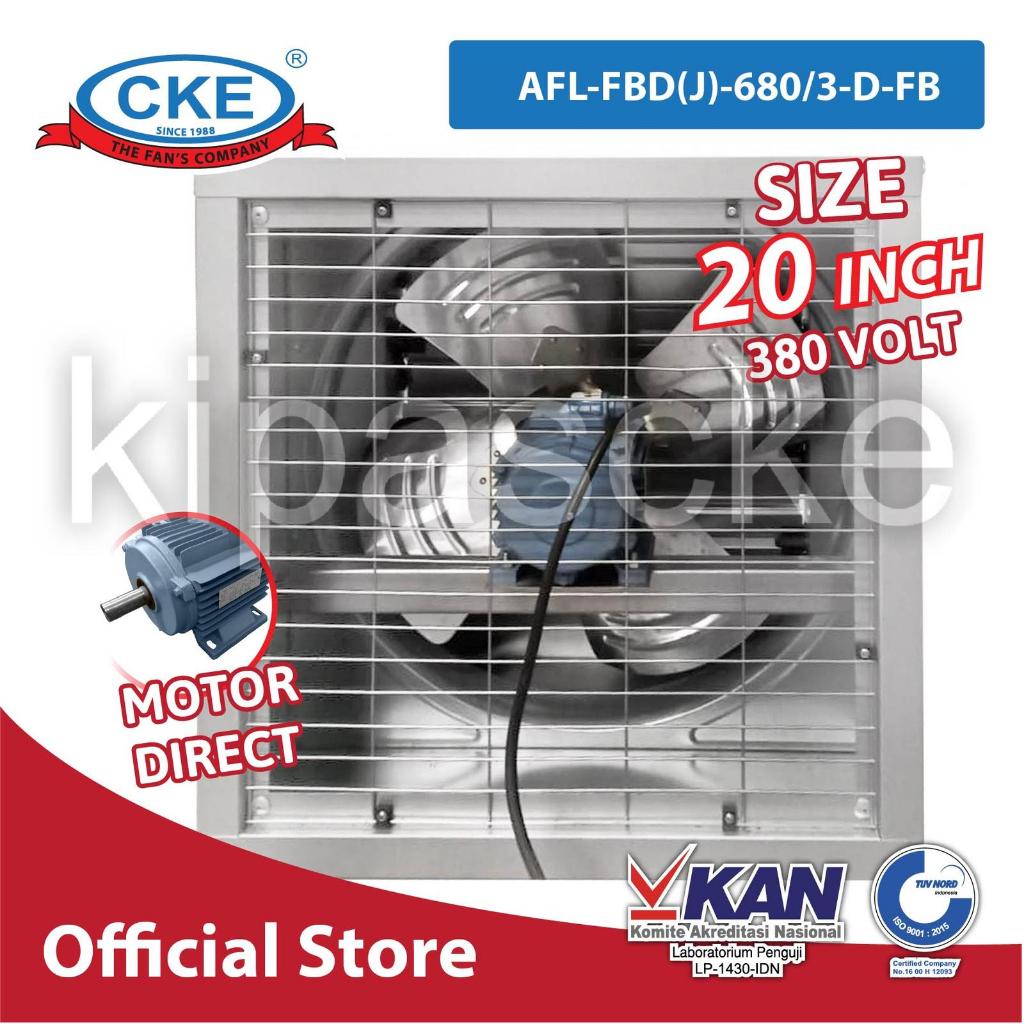 Axial Box Fan CKE 20 inch AFL-FBD(J)-680/3-D-FB Blower Gudang Pabrik