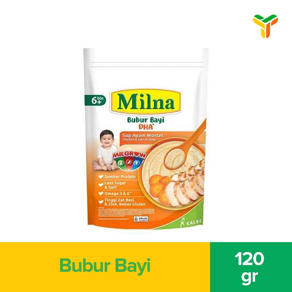 Milna Bubur 6Plus Sup Ayam Wortel Labu 120 Gram