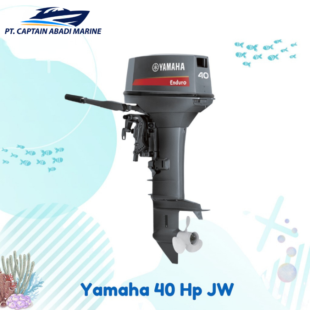 Mesin Motor Perahu Mesin Tempel Kapal Yamaha 40JW Yamaha Engine OBM E40JWL