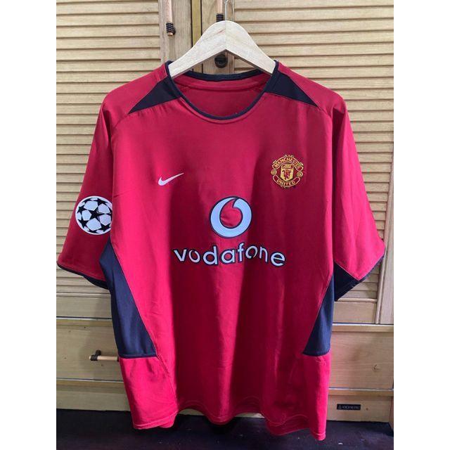 Jersey Retro Nike Original Manchester United Home 2003/04 Size L Nameset Ronaldo 7