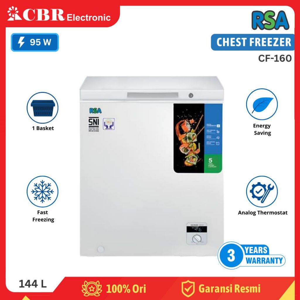FREEZER PETI - CHEST FREEZER RSA CF-160/ 144 L