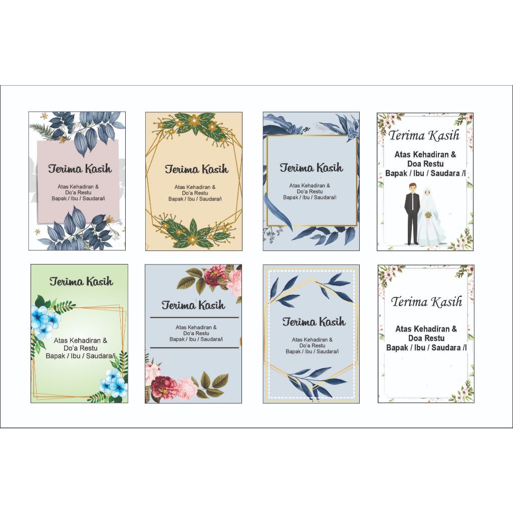 TANDA TERIMA KASIH NIKAH & KHITANAN