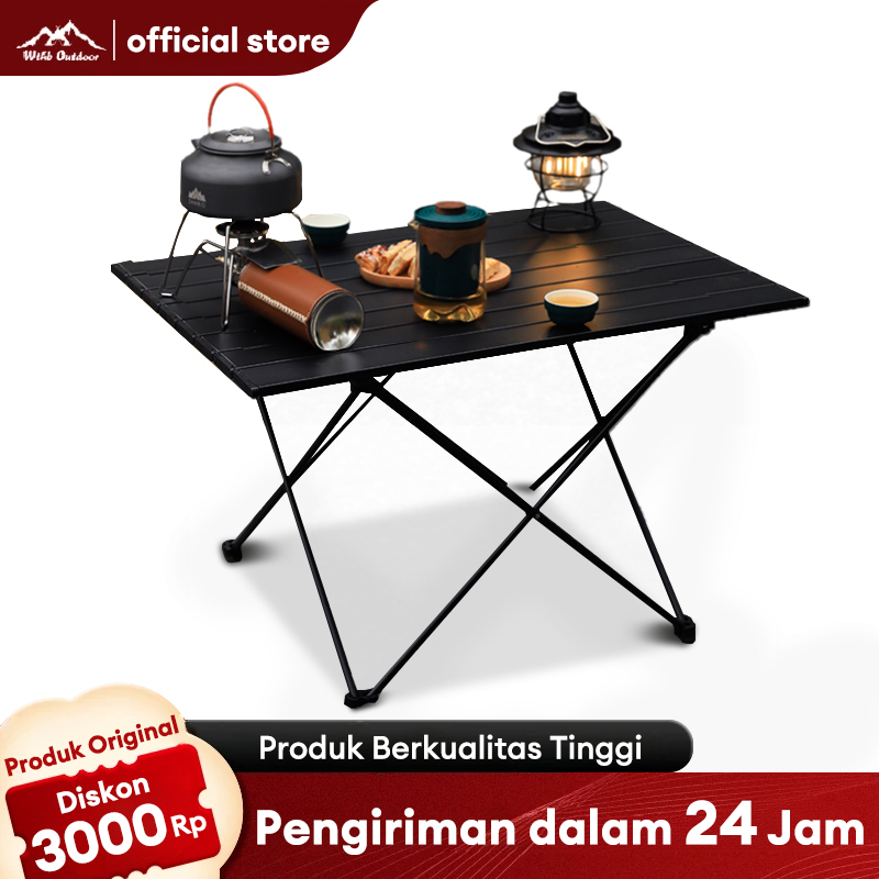 WTHB Outdoor Meja Lipat Outdoor Aluminium Meja Lipat Camping Meja Lipat Portable Meja lipat multifun