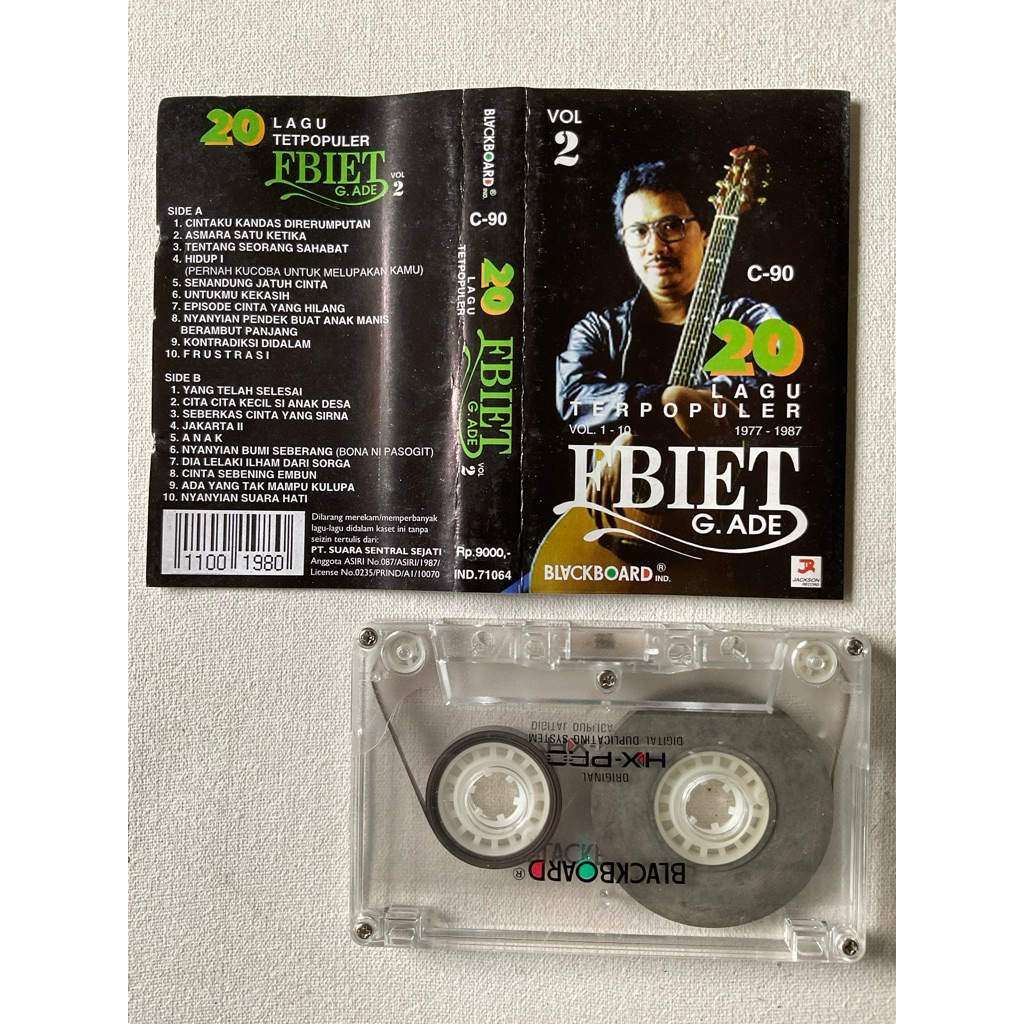 Kaset Pita 20 Lagu Terpopuler 1977-1987 Ebiet G. Ade Vol.2