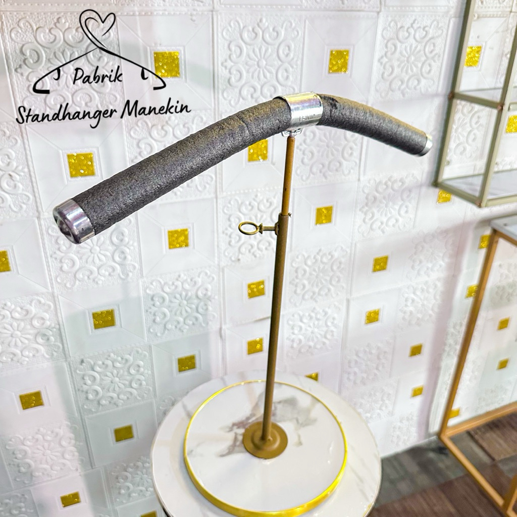 Gantungan Display Meja | Standing Busa Premium | Gantungan Baju atasan Bahan Stainless Anti Karat | 