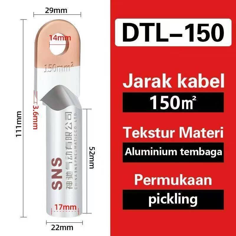 Skun kabel DTL-150mm tembaga