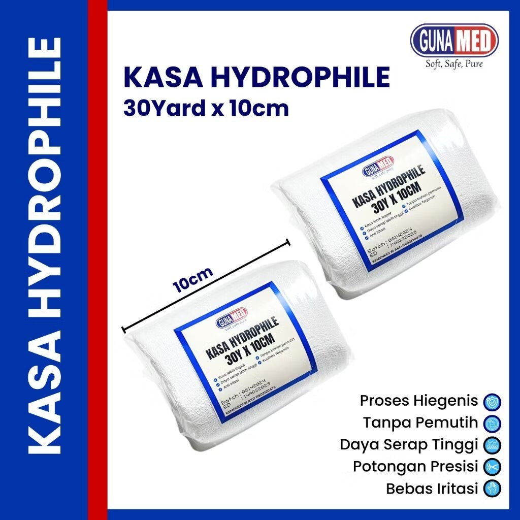 Kasa Gulung Hydrophile Gunamed / Kasa Roll / Rawat Luka / Kasa Roll Ukuran Panjang