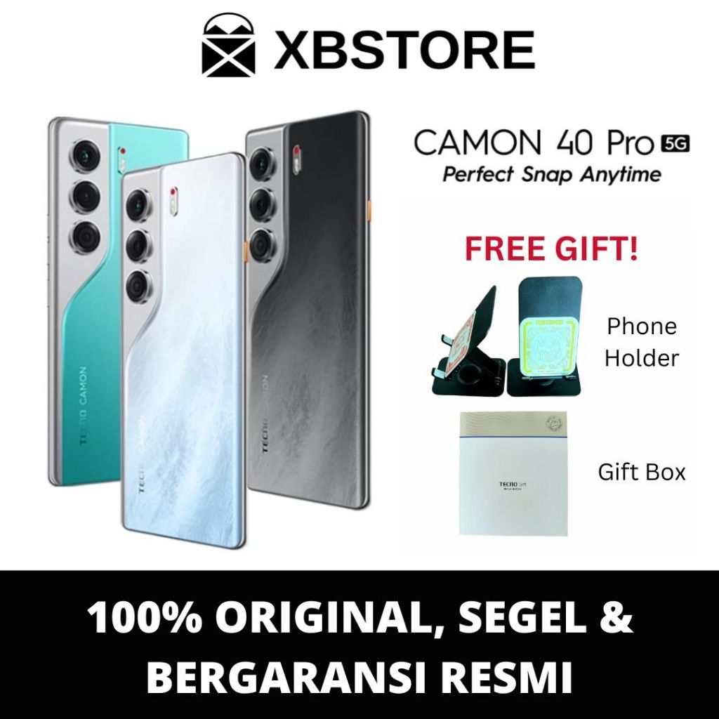 [FLASHSNAP PRO] TECNO CAMON 40 Pro 5G - 12+12GB*/256GB, 8+8GB*/256GB, Mediatek D7300 Ultimate, 6.78”