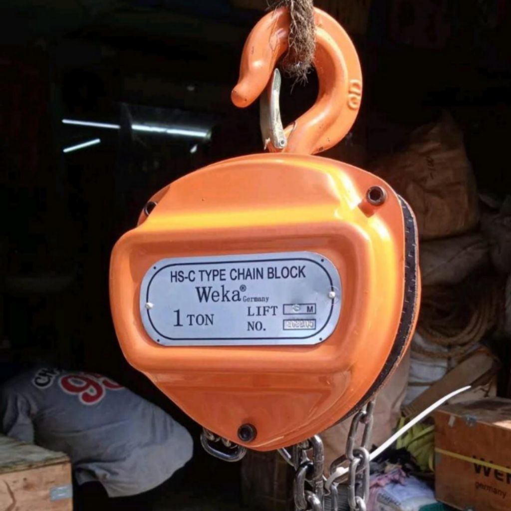 Takel Chain Block Weka 1 Ton Rantai 3 Meter Original Takel Manual