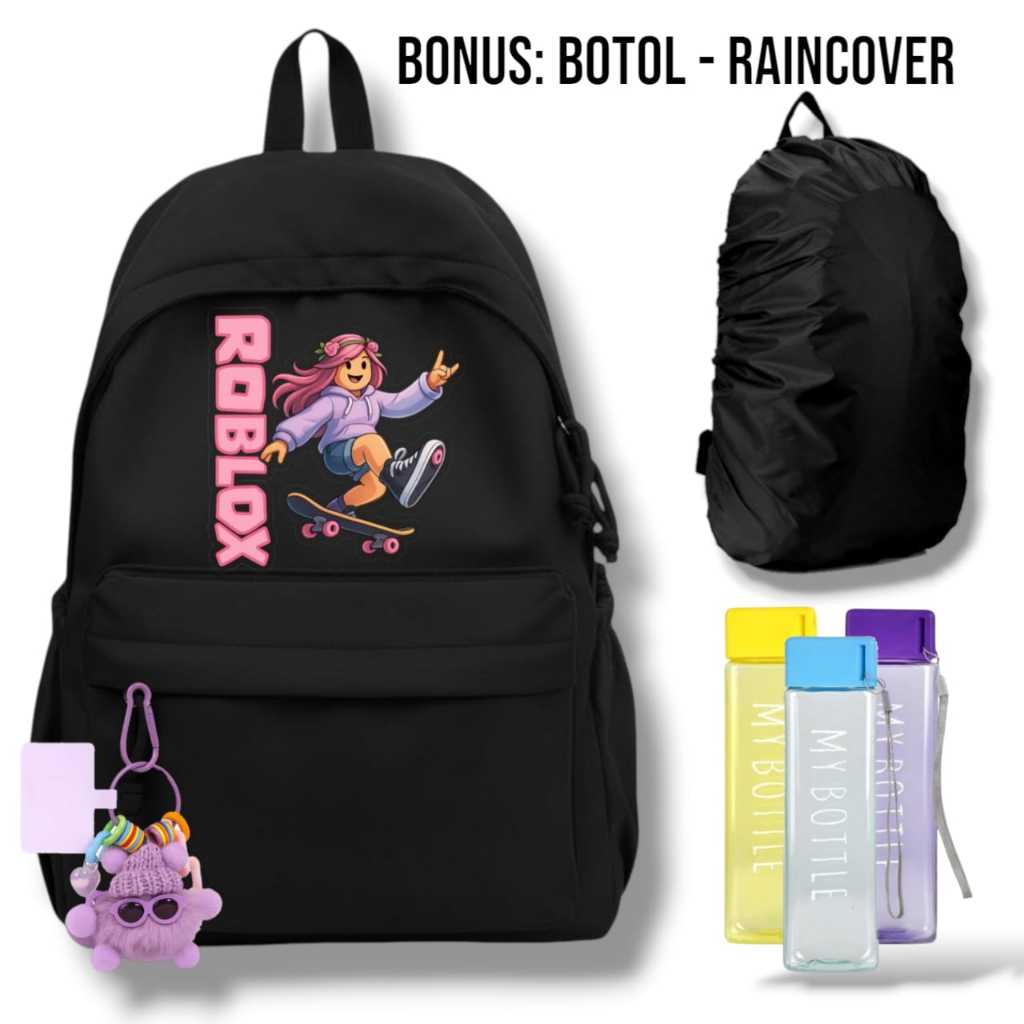 tas roblox anak  ransel roblox karakter  -  tas sekolah anak perempuan  -  tas backpack anak lucu  -