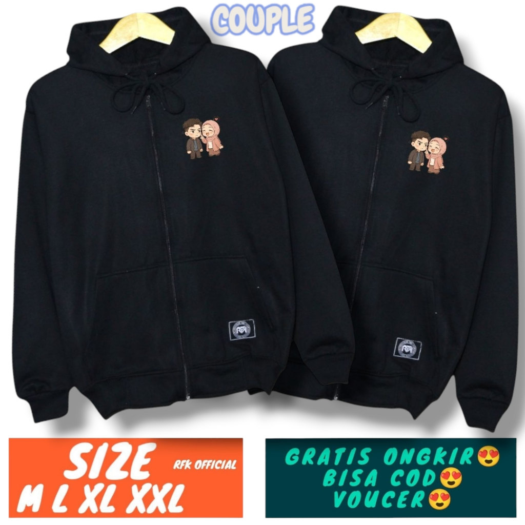 jaket couple pasangan / jaket couple resleting / jaket couple zipper  / Hodie couple pasangan / jake