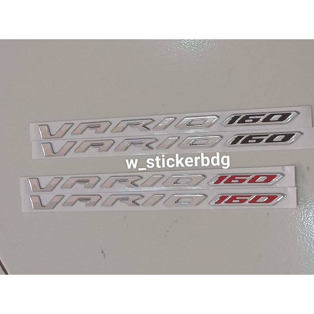 Logo 3D Timbul Chrome Honda Vario 160