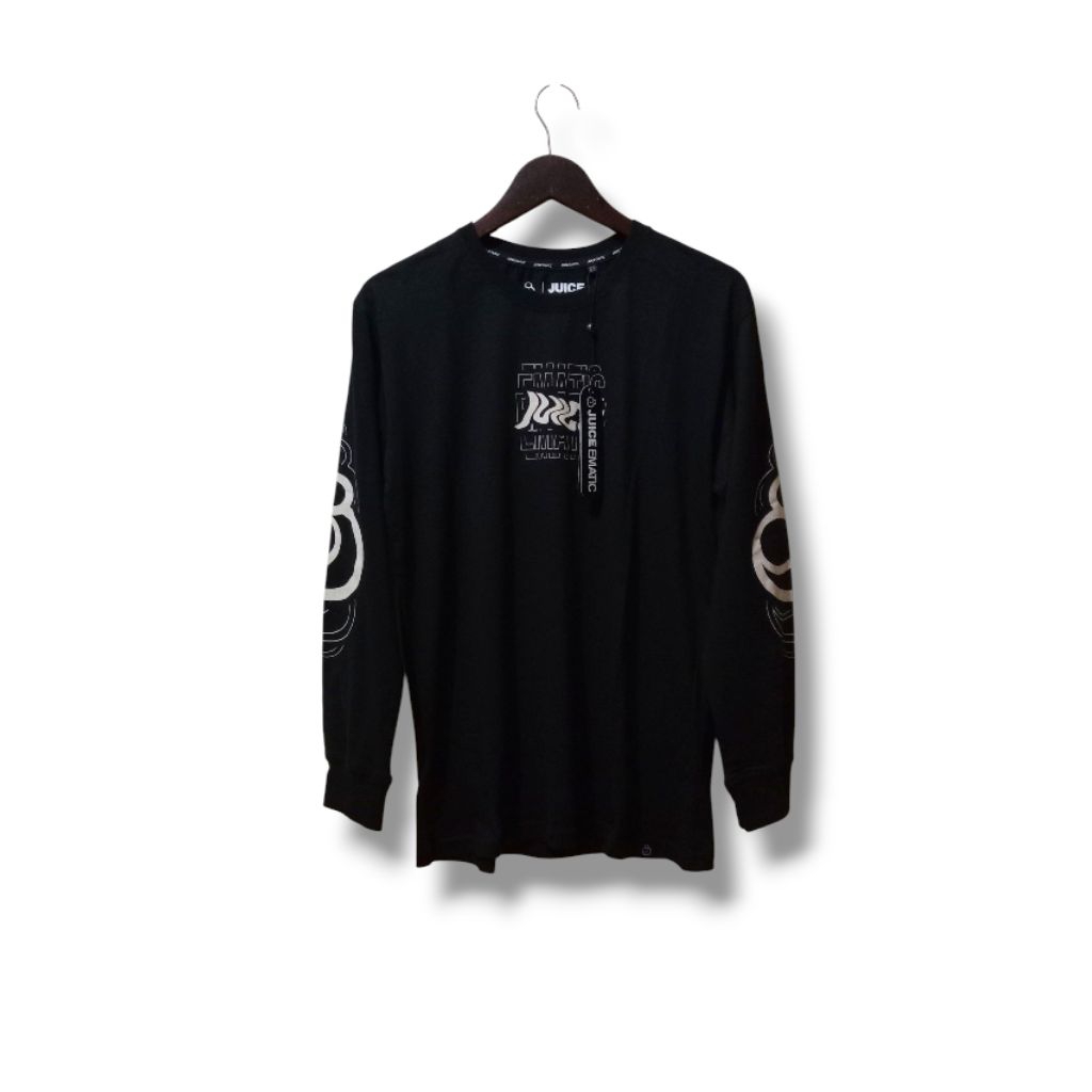 Kaos Lengan Panjang Juice Ematic Hitam Growl Planet Surf