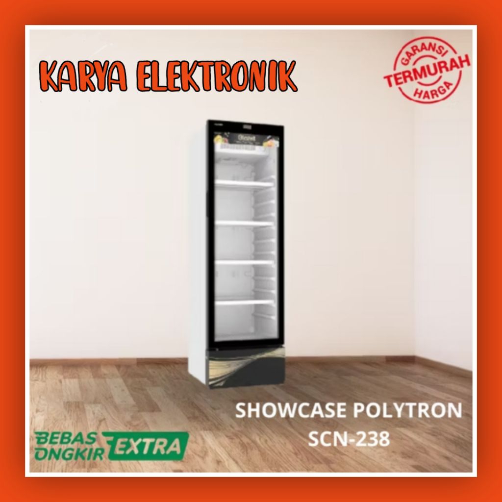 SHOWCASE POLYTRON SCN-238 GARANSI 3 TAHUN