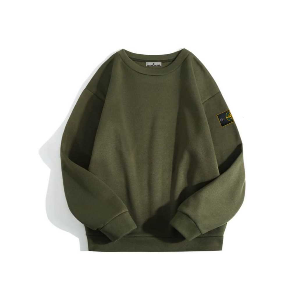 Sweater Pria Terlaris Stone Import / Jacket Casual Pria Distro / Crewneck Full Tag Original