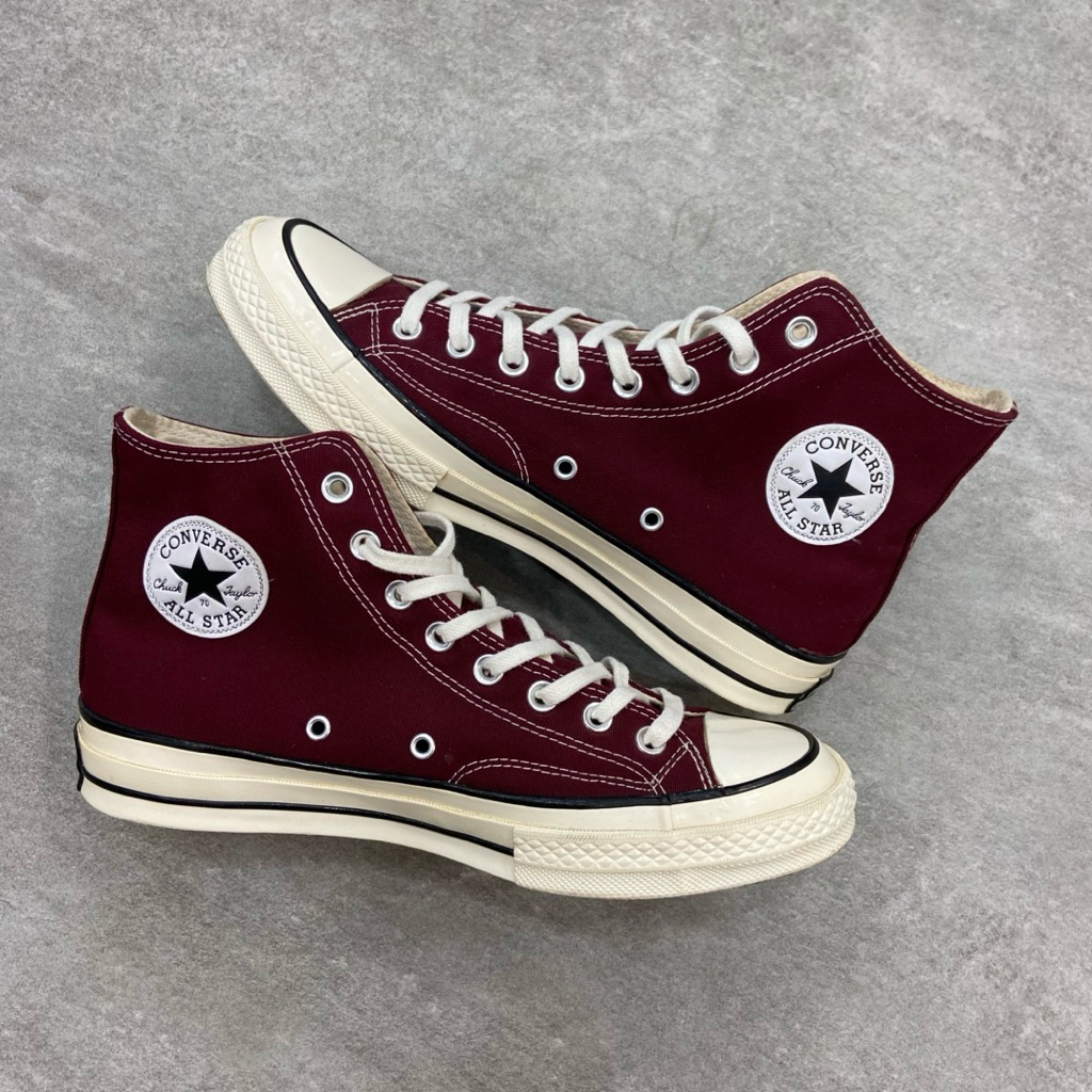 [Size 42] Converse Chuck Taylor All Star 70S High Deep Maroon Egret Second Original Kondisi Seperti 