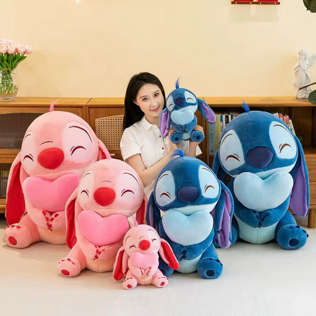 Boneka stitch hug mini doll boneka lilo and stitch original disney mainan boneka stitch