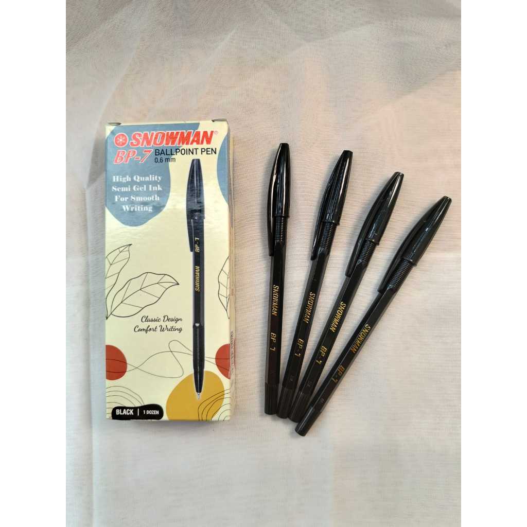 PEN SNOWMAN BP-7 HITAM - PCS