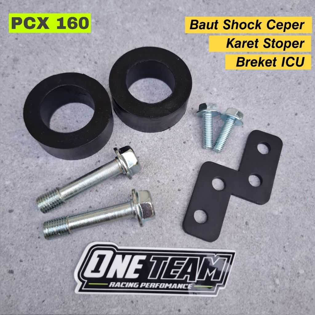 Breket ICU motor Pcx 160 Karet Stopper anti jedug  Baut shock depan ceper