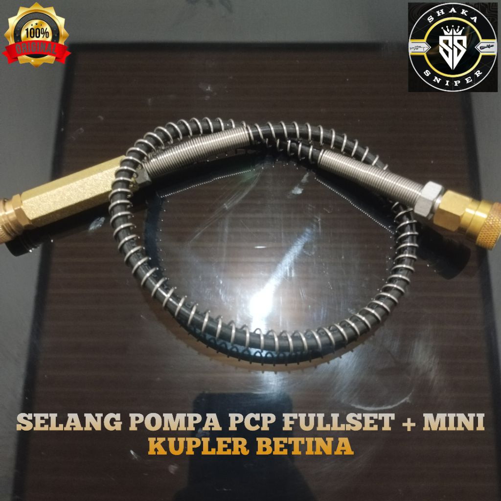 SELANG POMPA PCP FULLSET + MINI KUPLER BETINA BAHAN KUNINGAN, SELANG POMPA PCP, SELANG POMPA PCP IMP