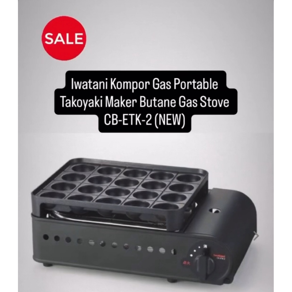 Iwatani Kompor gas Portable Takoyaki CB-ETK-2 Jepang