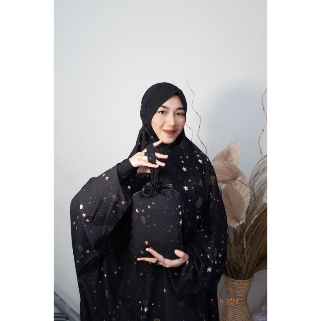 Mukena Terusan Motif || Mukena Manset Jersey || Mukena Malaysia || Mukena dewasa motif || Mukena Mot