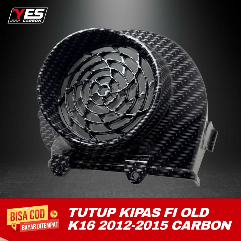 KIPAS BEAT FI OLD CARBON TERANG 2012-2015 • Cover Tutup Kipas Beat Scoopy Fi Starter Kasar Tutup Kip