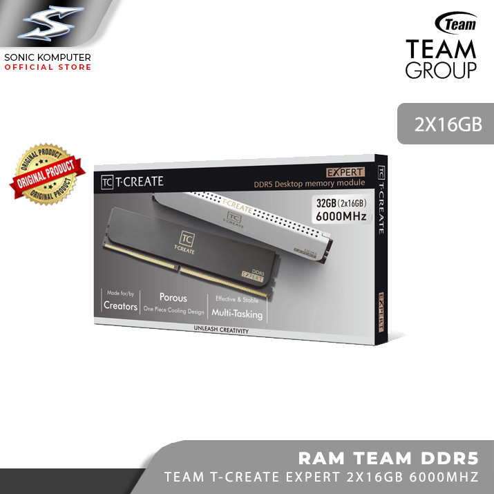 Ram Teamgroup T-Create Expert 32GB DDR5 6000Mhz 2x16 Gb Dual-Channel