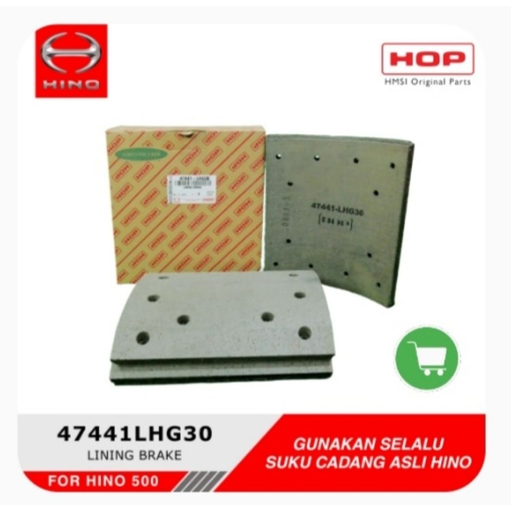 Kampas Rem Belakang HINO Bus RK260, RK8JSKA Original