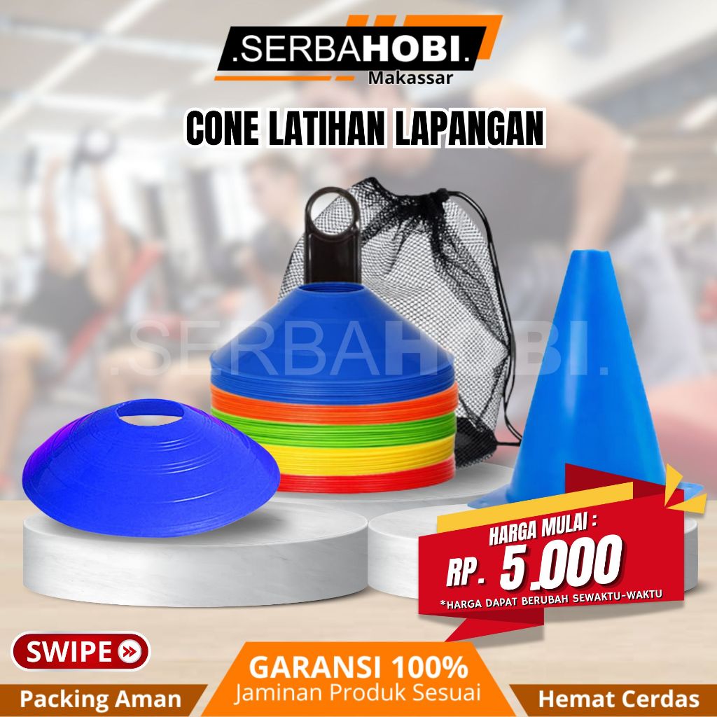 Cone Kun / cone mangkok / cone Kerucut Olahraga / Cone Latihan satuan & set termurah