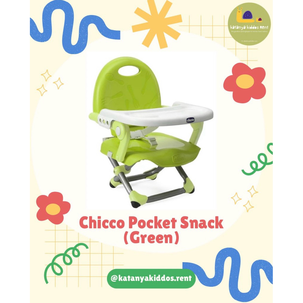 (SEWA) Baby Chair Chicco Pocket Traveling @katanyakiddos.rent