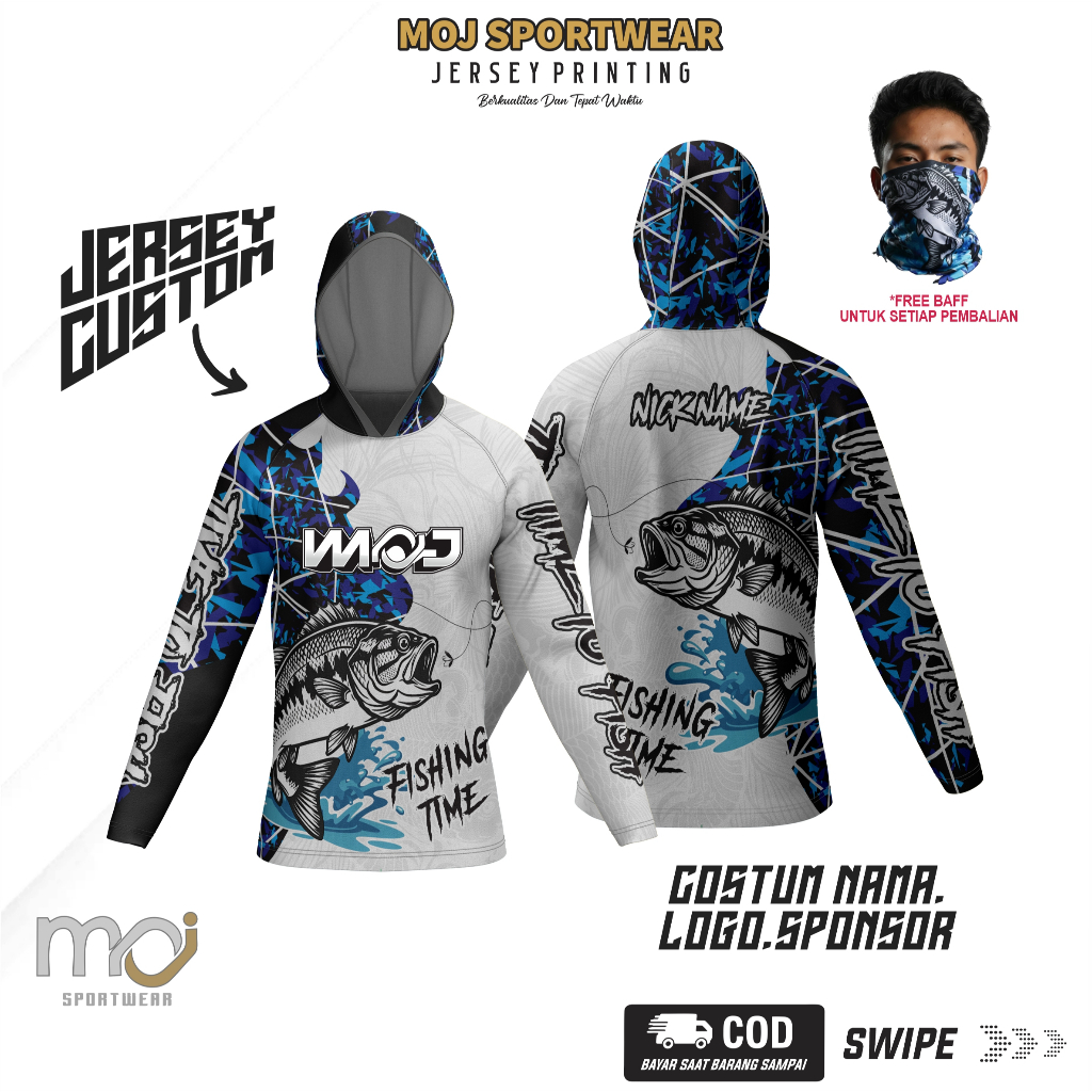 Jersey Mancing Custom Bisa Satuan / Baju Mancing