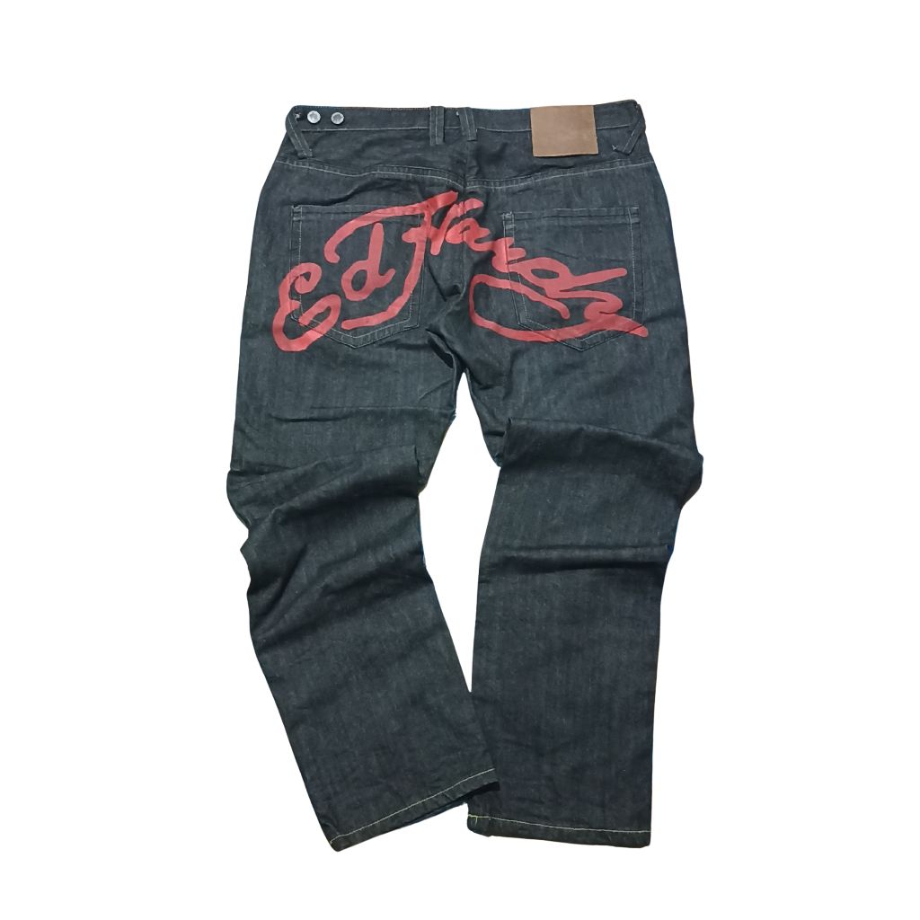 Ed Hardy jeans christian audiger spell out