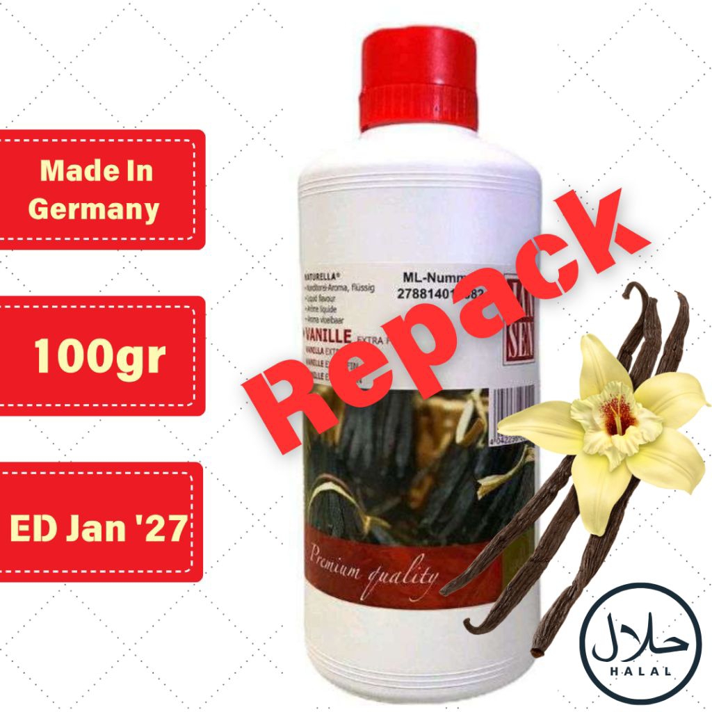 100 GRAM JANSEN VANILA EXTRACT VANILI EKSTRAK HALAL GERMANY