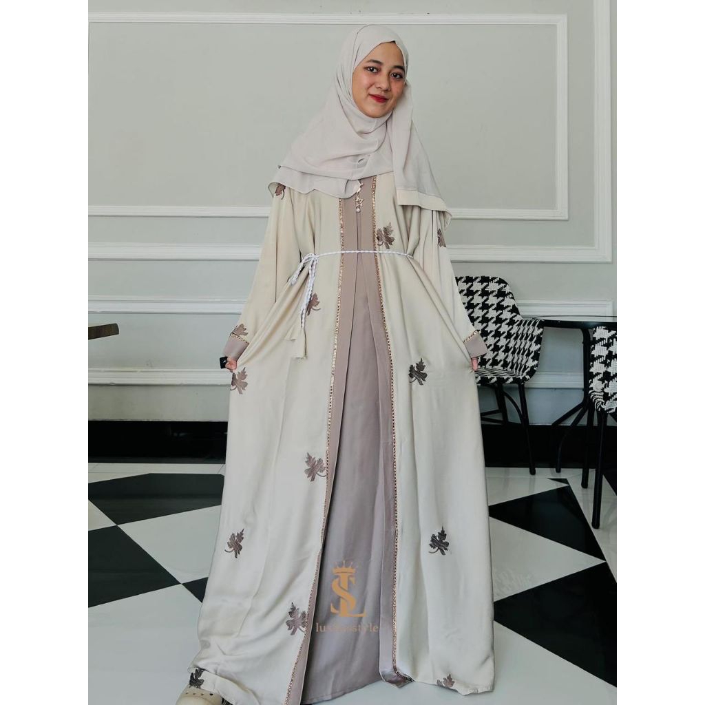 Abaya Ori Saudi Terbaru/ abaya saudi ORI viral/ abaya daun