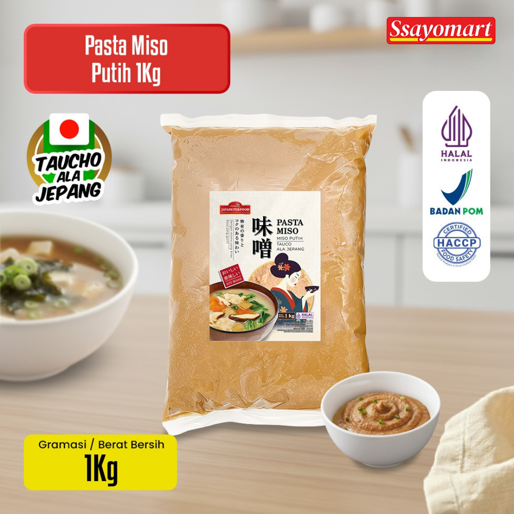 (HALAL) PASTA MISO PUTIH JAVA SUPER FOOD 1KG / TAUCO ALA JEPANG UNTUK MISO SOUP RAMEN UDON / MISO PA