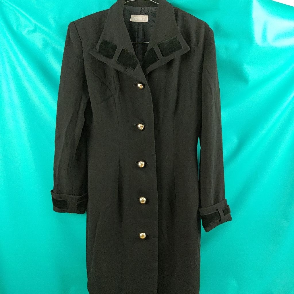 LONG COAT DRESS HITAM PRELOVED