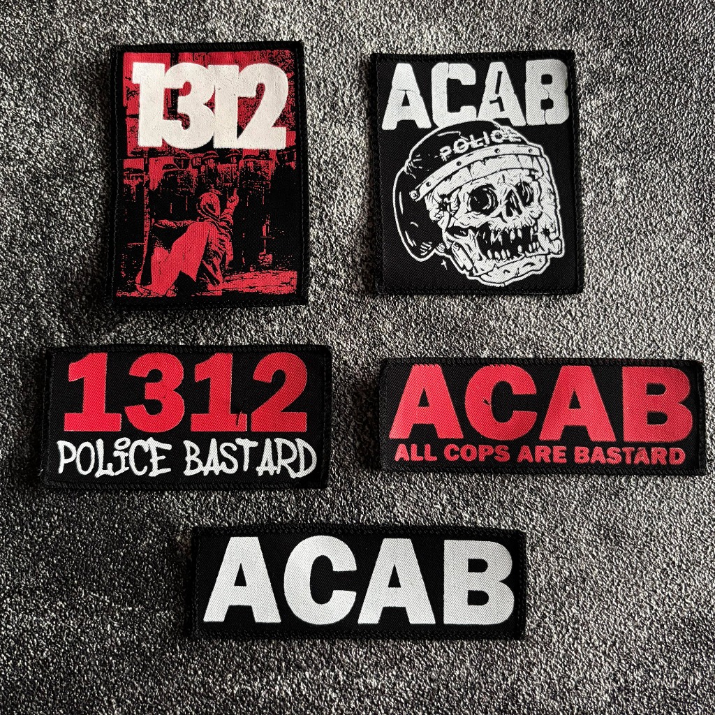 patch emblem acab1312 | patch punk | emblem band