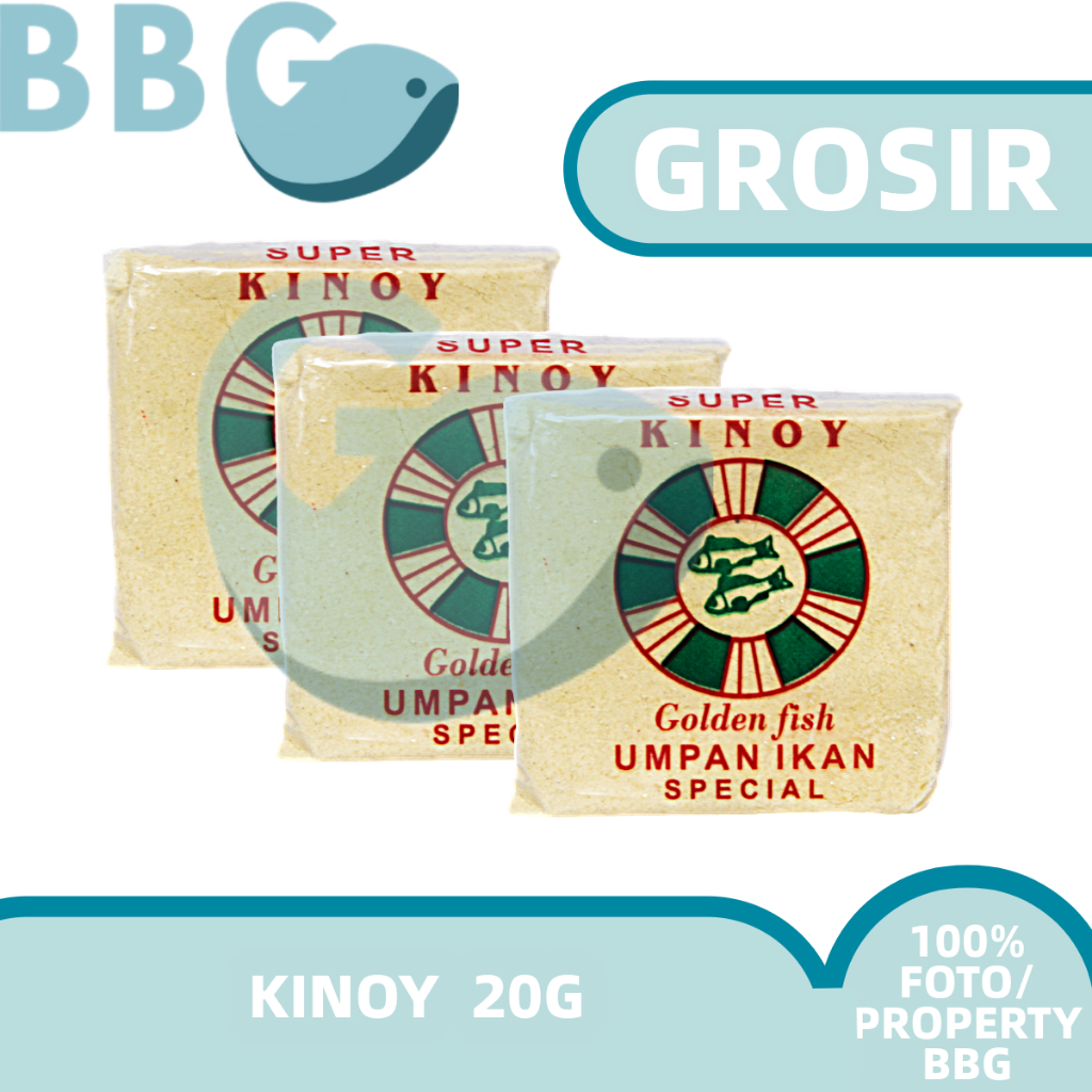 BBG GROSIR  KINOY GOLDEN FISH PENGERAS UMPAN IKAN NETRAL TANPA CAMPURAN