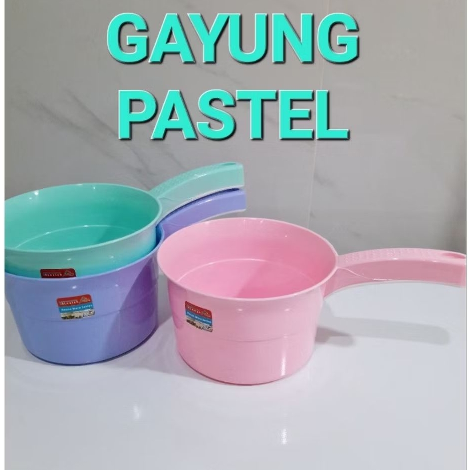 Gayung Mandi Tebal Warna Pastel / Gayung Air Besar Alat Mandi Alat Ambil Air Penggayung Air Tebal