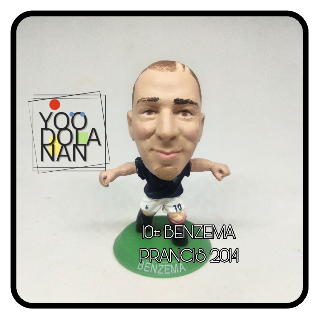10# BENZEMA - PRANCIS 2014 CORINTHIAN SOCCERSTARZ MICROSTARS FIGURE PEMAIN BOLA