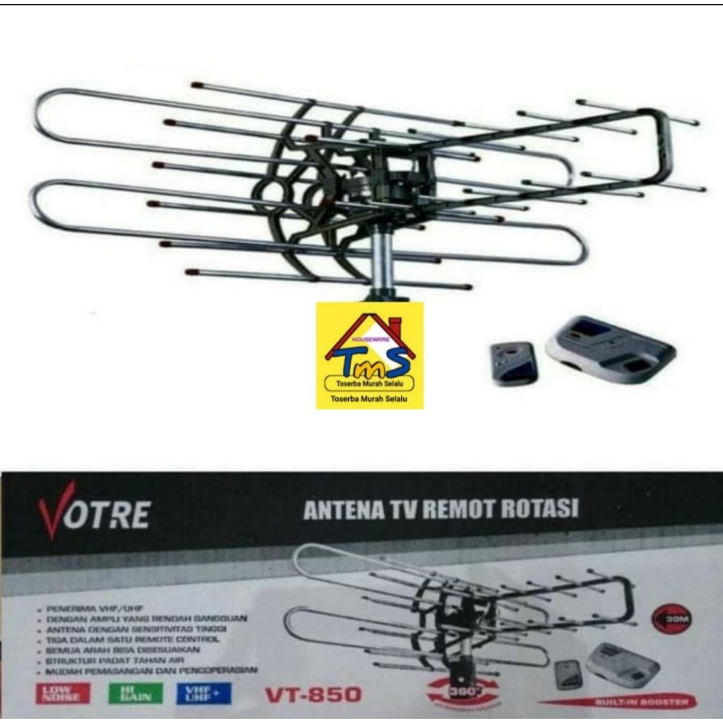 Antenna TV Digital Votre-VT850 Remot Rotasi