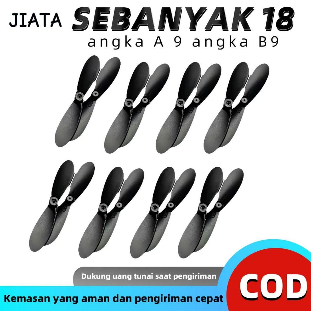 [JIATAOI]Balingbaling Drone Asli 42cm Set isi 18 Kode A dan B untuk Pesawat RC dan Jet Tempur Black 