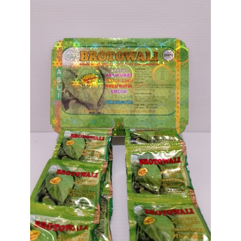 BROTOWALI kapsul asam urat 100% original