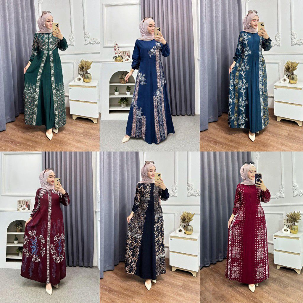 BATIK ZAHRA AULIA - SPESIAL PROMO GAMIS RAYON SUPER GAMIS TWILL RAYON ORI MURAH GAMIS FASHION