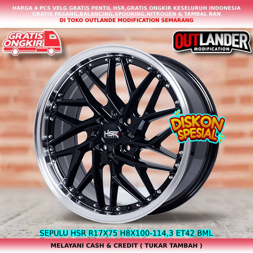 Velg ring17 velg mobil Brio| Jazz| City| Freed| Mobilio| Yaris| Vios| dll velg hsr sepulu R17